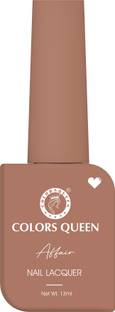 COLORS QUEEN Affair Matte Nail Lacquer, Chip Resisting, Long Lasting & Quick Dry Nail Polish 46 - Deep Blush