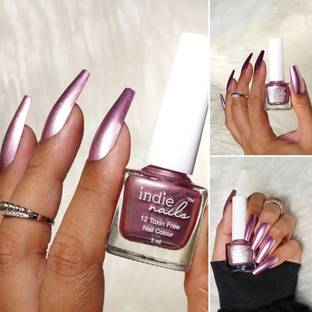 Indie Misty Rose. Rosegold Glitter Nail Polish for Nail Art Misty Rose