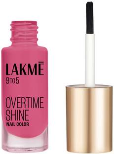 Lakmé 9to5 Primer + Gloss Nail Colour Magenta Mix