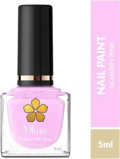 Olivia Merry Pink Nail Paint smooth, creamy texture Merry Pink