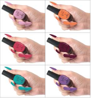 VUTO Chip Free Nail Polish | Glossy Finish | Rich Pigmentation | Quick Drying Formula Multicolor 9