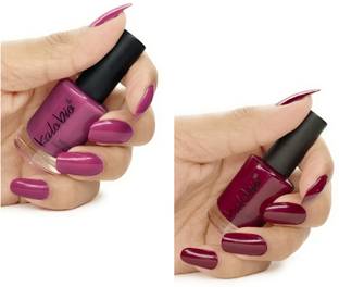 KALOBIO Pastel Nail Enamel - Rose Pink & Carmine KPS14/15