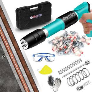 Mass Pro Nail Gun Wall Tool For Concrete Wall Household Woodworking With 20 Nails 1 Set Manual Steel N...