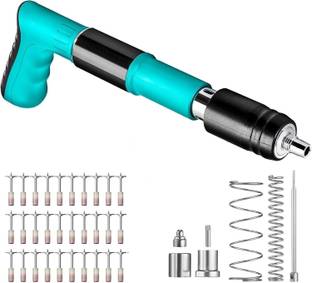 REMICH Manual Steel Nail Gun Tool 20pcs Nails Wall Fastening Tool For Cement Concrete 5 Speed Adjustable Manual Steel Nail Gun, Portable Nail Shooting Machine Cordless  Nailer