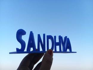 3D MIND Plastic Personalized 3D Printed Name plate | Stylish Custom Design for Any Space Name Plate