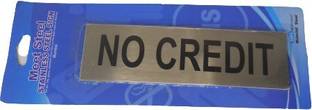 Triock Carbon Steel NO CREDIT 7"x 2" INCH Message Name Plate