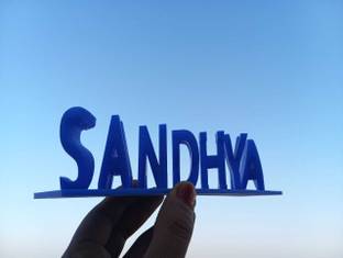3D MIND Plastic 3D MiND, Personalized | Dual Letters Illusion Flip Name Plate|Customisable Name Plate
