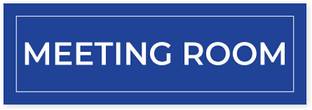 SignsExpress Plastic Meeting room name plate for wall or door, Sunboard Size - 12x4 Inch Name Plate
