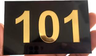 Ayodhya Sign Studio Plastic Acrylic Hotel Room Number Plate Name Plate