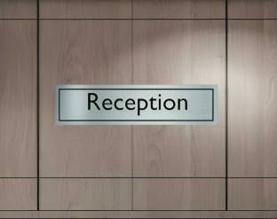 STEELARTCRAFT Stainless Steel OFFICE RECEPTION Name Plate