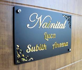 Mystica Plastic Modern Acrylic Glossy ( 9X13 Inch ) Name Plate