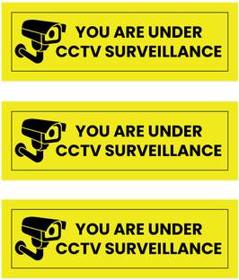 SignsExpress Plastic Warning Sign Board, You are under cctv surveillance name board Name Plate