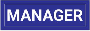 SignsExpress Plastic Manager Room Name Plate Name Plate