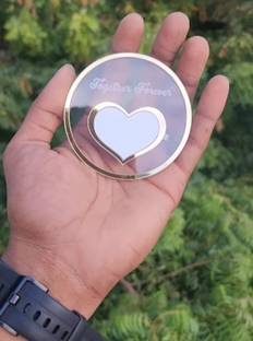 Qubool hai Plastic beautiful heart shape Thump fingerprint Impression Gift Name Plate