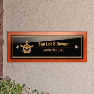 Mystica Wooden IAF wooden floating nameplate Name Plate