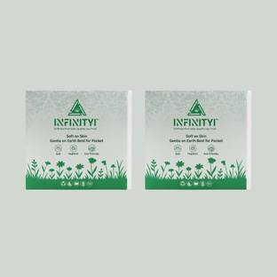infinityi Soft Tissue Paper Napkin | Premium Everyday Use Tissue (Pack-2) White Paper Napkins