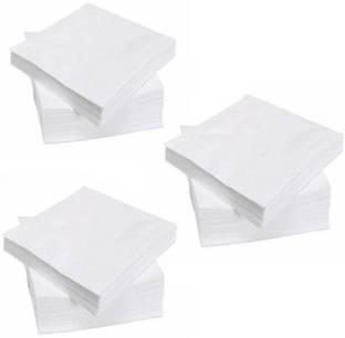 ORIGAAMI TISSUE PAPER 1 PLY COMBO OF 3 PKT.=100 PCS EACH| NAPKIN FOR ALL USE PLAIN Paper Napkins