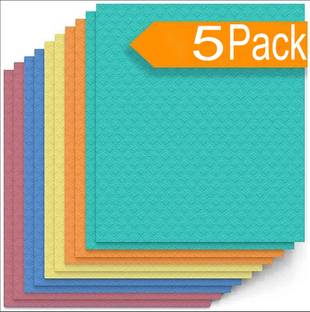 ZEDFIBER 002 Kitchen wet Cleaning Cloth/ Environmentally Friendly Cellulose sponge/ wipes Multicolor Cloth Napkins