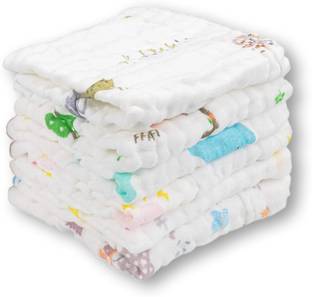 Mom's Home Baby Muslin Multicolor Cloth Napkins