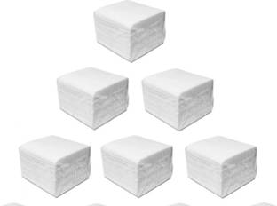 XYX PURE WHITE NAPKIN TISSUE PAPER COMBO OF 6 PCS CONTAIN 100 SHEETS EACH PKT. PLAIN Paper Napkins