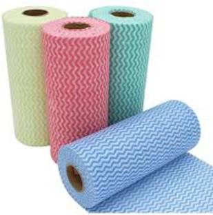 Daivik Kitchen Rolls napkins tissue washable multipurpose 2ply towel roll (4) Blue, Green, Orange Paper Napkins