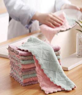 ADIYAL Napkin Roti /Chapati cloth,wiping|mirror cleaning Wash Basin Kitchen Sink dining Multicolor Cloth Napkins