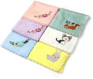 Satisfyn Microfiber Face Towel Multicolor Cloth Napkins