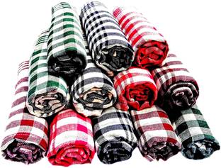 Space Fly Good Quality Super highly Absorbent Cotton and Chapatis Napkins Wraps 12 piece Multicolor Cloth Napkins
