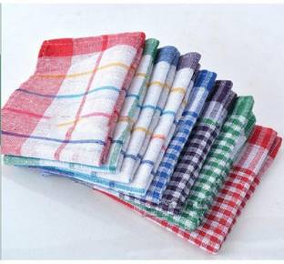 PITRADEV Size 20x20 INCH Cotton Chapatis Napkin and Cleaning,Cloth,MultiColor Sheet(8) Multicolor Cloth Napkins
