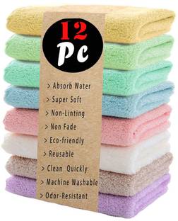 Xy Decor Microfiber Cleaning Dish Napkin Kitchen Rag 10x10 Inch Multicolor Napkins Multicolor Cloth Napkins