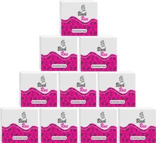 MG Black Rose Soft Tissue Paper Napkin (Pack of 10)