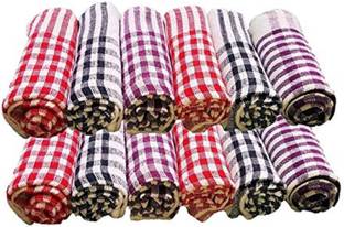 Chiyu Kitchen napkin cleaning cloth and dining towel 18 x 18 inch multicolor pack of 12 Multicolor Cloth Napkins