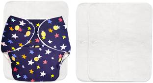 Superbottoms BASIC BASIC Cloth Diaper with 3 NEW Quick Dry UltraThin pads- Assorted