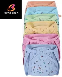 BUMBOOZA Cotton Langot / Nappy Washable and Reusable for New Born Babies - Pack of 6