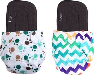 kogar Print Reusable Cloth Diapers + Insert Pad Washable 100% Absorption 0-3 yrsWDZF4