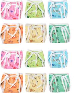 Growing Steps New Born Baby Single Layer Soft Hosiery Cotton Cloth Reusable Nappies(0-6Months)