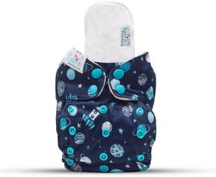 seabird Reusable Printed Fashion Pant Cloth Diaper For 3-17 KG Kids With Insert Pad