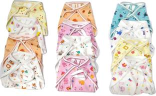 Chirsh New Born Baby Soft Hosiery Cotton Nappies Pack Of 12 (0-6 Months)