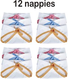 MEEOWMEE New Born Baby cotton cloth diaper/LANGOT/NAPPY WASHABLE (0 TO 6 MONTHS).