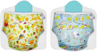 Superbottoms Cloth Diapers for babies - Combo Pack of 2 Freesize UNO- New Version| Reusable