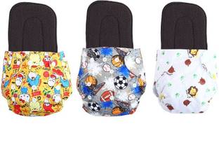 Jaydison Printed Reusable Diaper Cloth Diaper Reuse Nappy With Insert (0-24m)td2