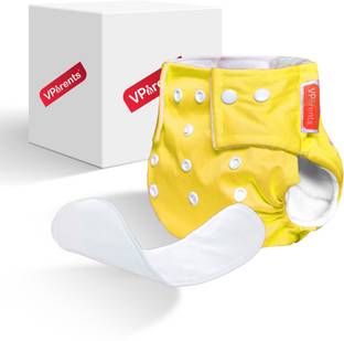 VParents Solid Baby Cloth Reusable Pocket Cloth Diaper Nappies With Insert