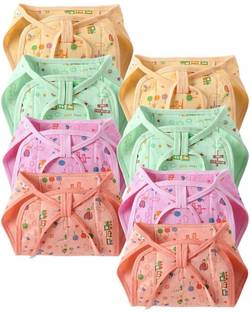 UNIQUELLO new born Baby's Cotton Cloth Langot U Shaped Washable and Reusable Nappies