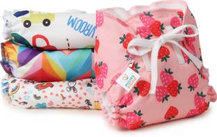 MOM'S PRIDE ® Waterproof Padded Cotton Smart Langot with Gentle Elastics-StayDry Layer