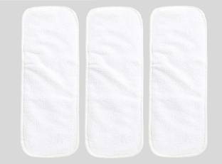 Hokista Reusable Baby Cloth Diaper Wet free Inserts Washable White Nappy (Pack of 3)