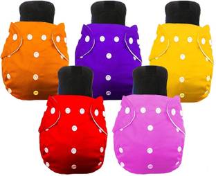 SOLIDA Freesize Washable & Reusable Waterproof Adjustable Pocket Cloth Diaper for Baby