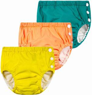 InEffable Swimming Pants Reusable Swimwear Diaper Pants For Unisex- Set Of 3(0-36 Months)