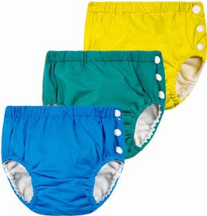 InEffable Swimming Pants Reusable Swimwear Diaper Pants For Unisex- Set Of 3(0-36 Months)