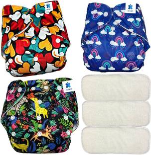 BBcare pack of 3 Nappies and Cloth Diaper pads