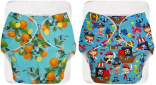 Superbottoms BASIC 2 Cloth Diaper Washable & Reusable for 3M-3Y (2 Shells + 2 Inserts)